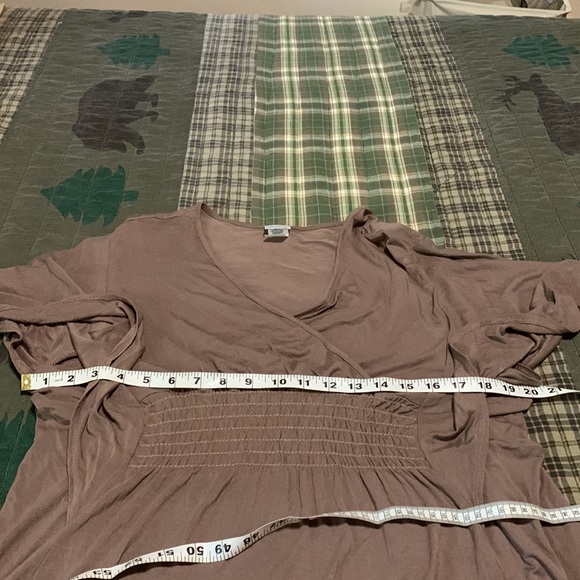 Brown plus size top - Picture 3 of 8